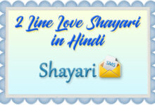ShayariSMS 2 Line Love Shayari In Hindi FEATURE